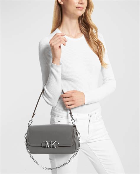 michael michael kors logo parker convertible pouchette shoulder bag|parker leather shoulder bag.